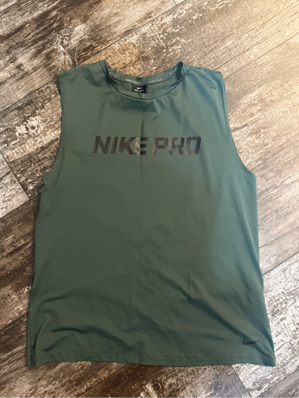 Nike Dri-FIT Athletic Tank Top in Forest Green